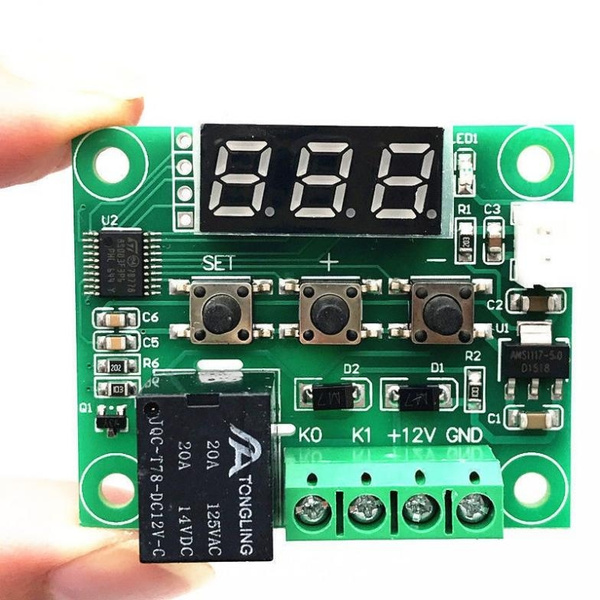 50-110° W1209 DC 12V Digital Board Thermostat Temperature Control Switch+Sensor