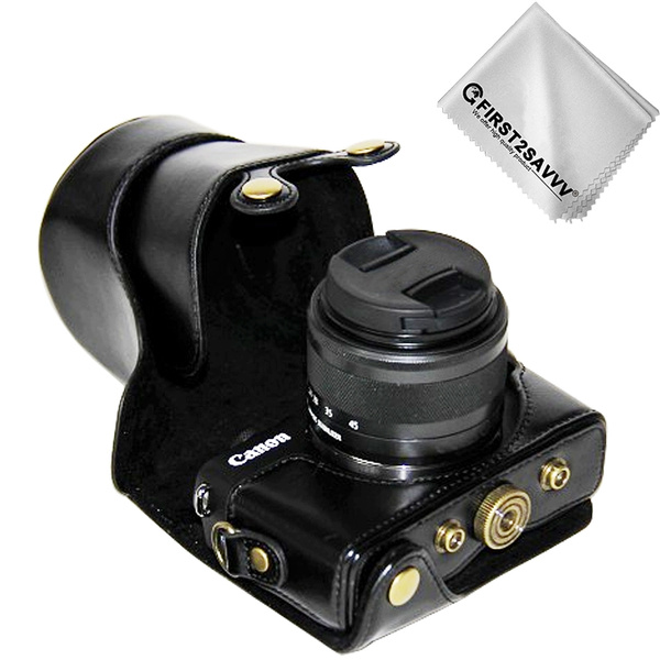 canon eos m100 leather case