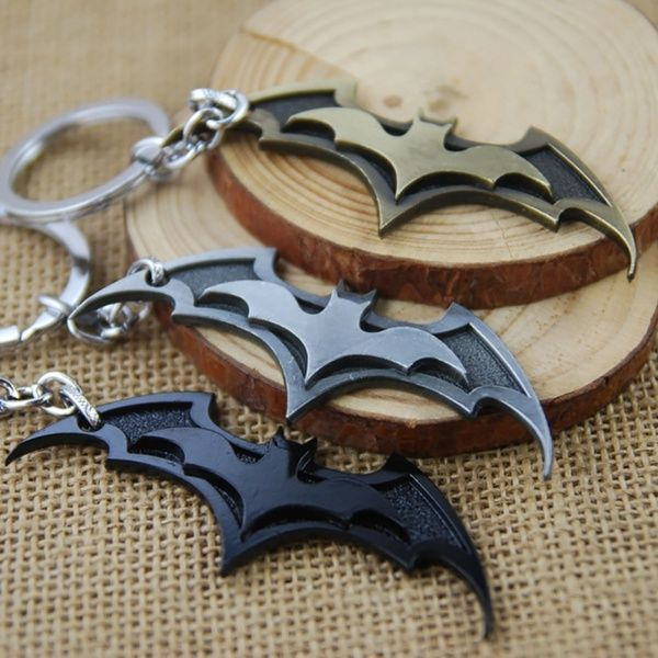 Superhero Batman Keychain Men Key Chain Key Ring Holder Jewelry Gift Pendant 