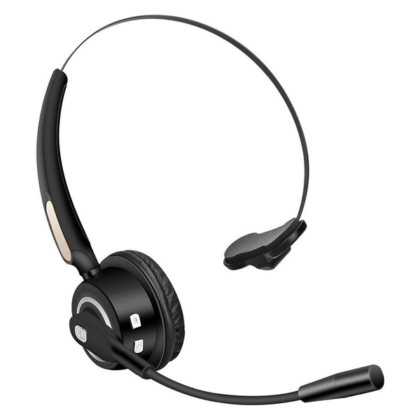 Trucker Bluetooth Headset Call Center Headset With Microphone Office Wireless Headset With Noise Canceling Bluetooth Headphones For Cell Phone Computer Driver Call Center Skype Voip Support Music Wish