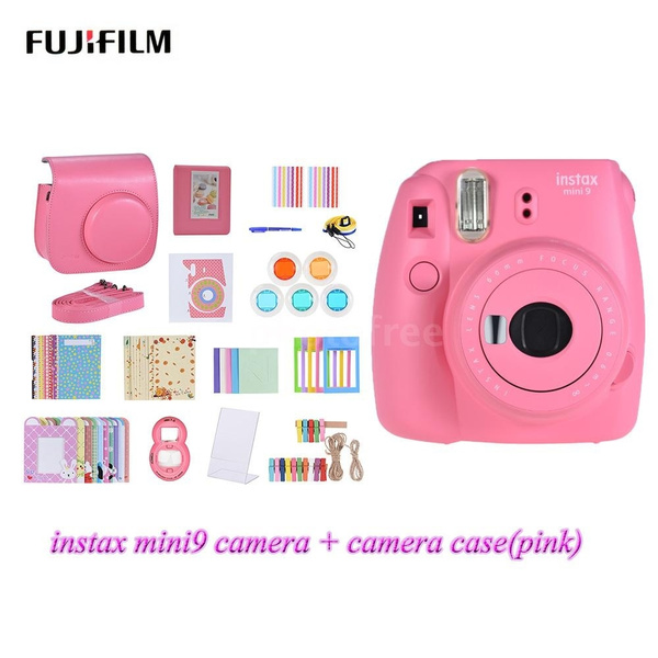 investering Dader Verdampen Fujifilm Instax Mini 9 Instant Camera + INSTAX Film (10 Pack){optional} +  Instant Camera Bag + Assorted Frames + Photo Album + Large Selfie Mirror +  MORE (Color: White/green/pink/blue/light Blue) | Wish