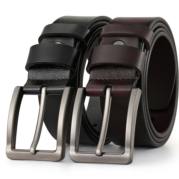 Mens Genuine Leather Belt Luxury Designer Belts Men Cowskin Strap Male Jeans