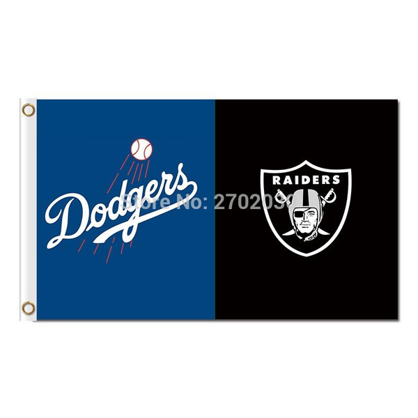 Los Angeles Dodgers Flag Oakland Raiders World Series Champions Baseball  Fans Team Banners Flags 3x5ft Blue Banner