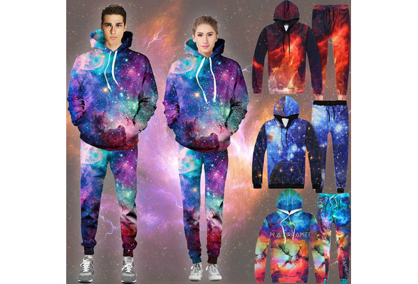 Super Saiyan 5 Goku SSJ5 Space Galaxy 3D Blue Fashion Hoodie — DBZ