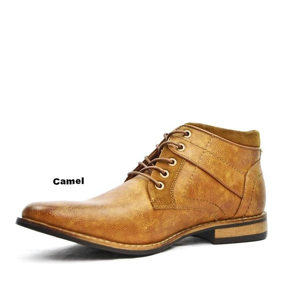 bottines homme a talon et lacets