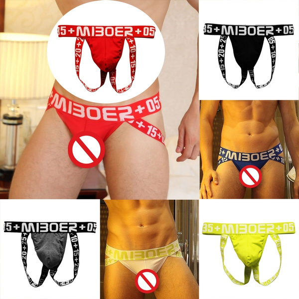 Men's Jock Strap Breathable Underwear Backless Jockstrap Briefs Underpants Thong 