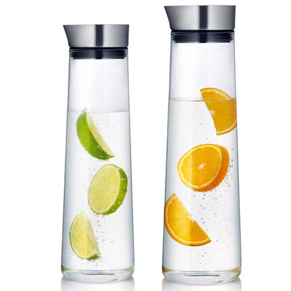 BUY NOW, 1000ML-1500ML Thickened Glass Lid Water Bottle