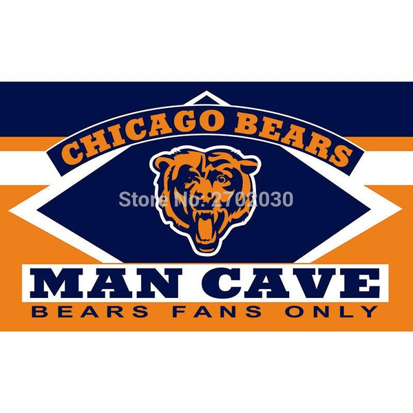 Chicago Bears Man Cave Flag