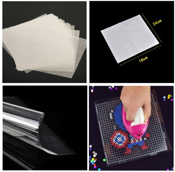 10pcs Help ironing paper Perler Beads Heat Transfer Stencil Paper High quality 
