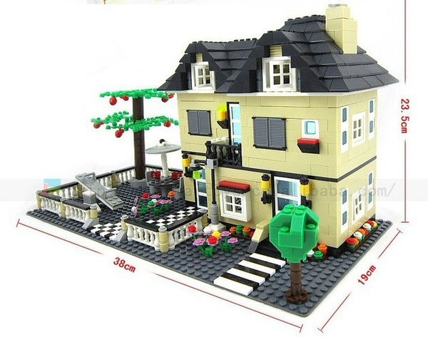 A toy A dream Villa Castle City Blocks DIY Assemble Construction