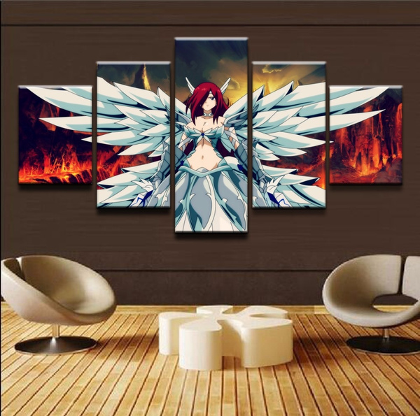 Fairy Tail Characters Anime Silk Print Erza Scarlet Wall Art Home - POSTER  20x30