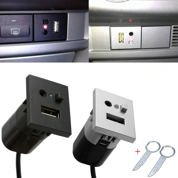 Car AUX USB Slot Cable Adapter Connection for Ford Focus Button Switch