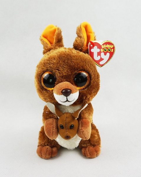Kangaroo TY Beanie Boos 6"Stuffed Animal Doll Cotton Plush Soft Toy  New gift 