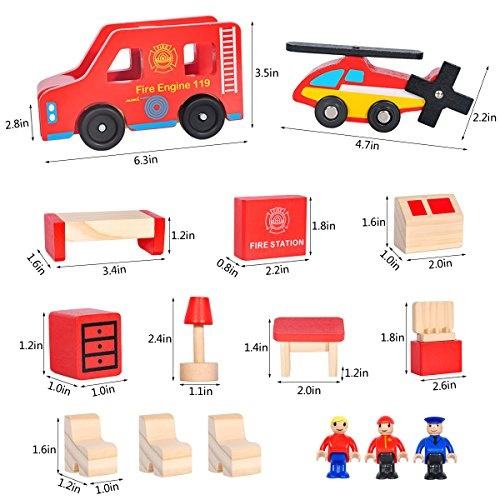 large wooden fire station