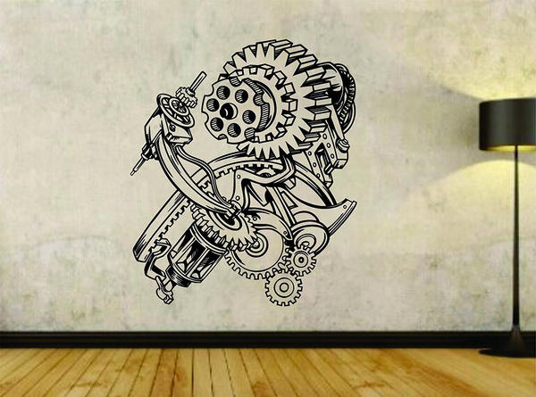 Zhehao Steampunk Gears Gear Design Vinyl Wall Decal Sticker Car Window Truck Decals Stickers Wish - Gear Wall Art Stickers Zhehao Steampunk Gears Gear Design Vinyl Wall Decal Sticker Car Window Truck Decals Stickers Wish - Gear Wall Art Stickers