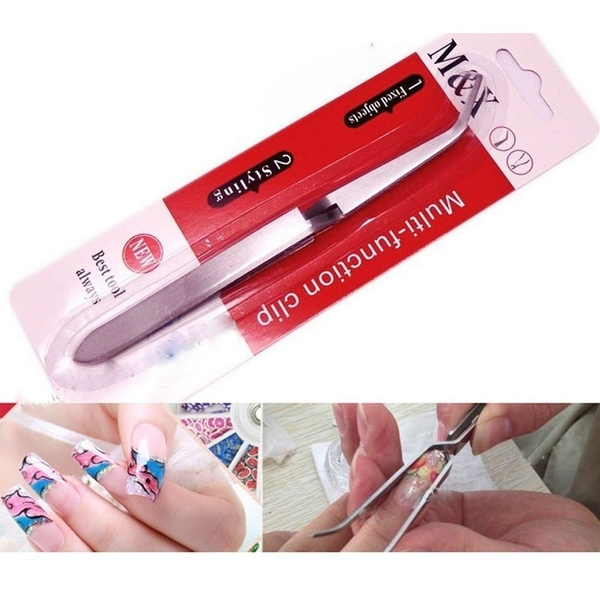 New Nail Clip Manicure Tools Tweezers For Acrylic Nail UV Gel Shaping  Tweezers Multi-Function | Wish