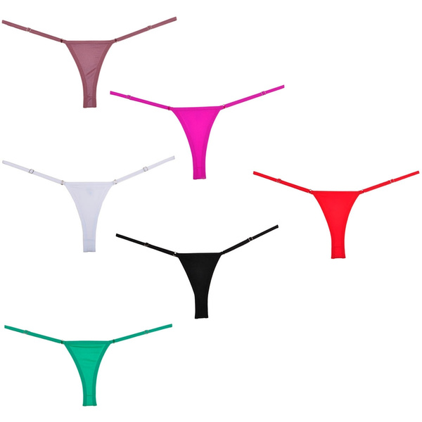 Sexy Thong Bikini Women's Panties Underwear G Strings Adjustable ...