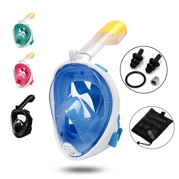 Full Face Diving Mask Seaview 180 Snorkel Mask Panoramic Diving Set | Wish