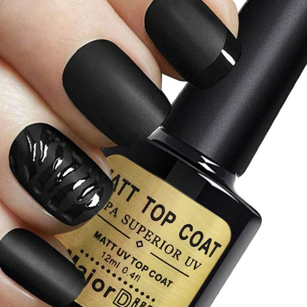 Stylish Nail Art Designs That Pretty From Every Angle : Matte black nails