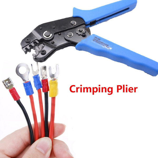 Professional Pin Compression Ratcheting Modular Insulated Terminal Crimping Tool 
