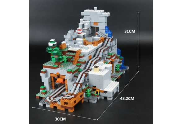 Minecraft series the mountain cave discount model building blocks bricks kit