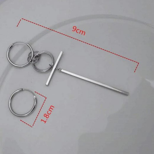 1 Pair KPOP DNA Korean V Earrings stainless steel Long Men Bangtan