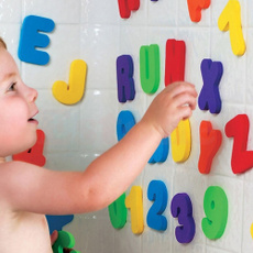 36in1 A-Z Letters &amp; 0-9 Numbers Foam Floating Bath Tub Stick Toddler Child Toy