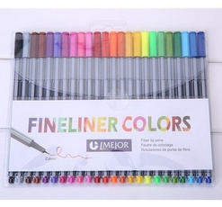 24 Fineliners Pens 24-color Pastel Set Best Quality Colorful Marker Pens Arts Painting Pencils A Set 24 Children Pens A (Size: Pack of 1, Color: Multicolor)