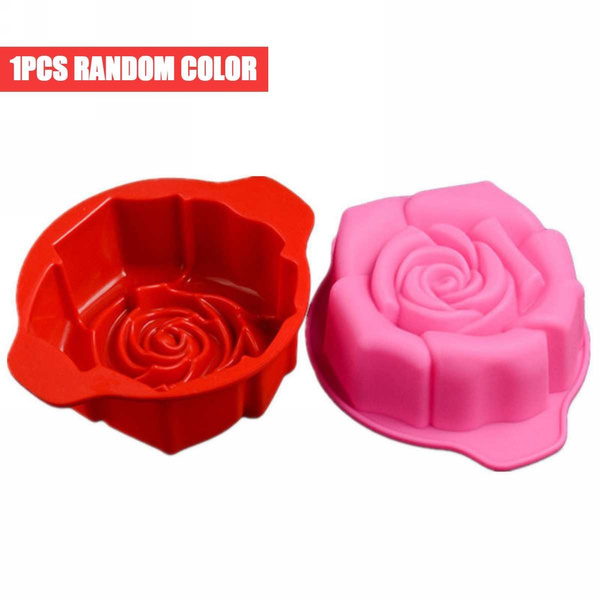 SILICONE CAKE MOULD - FLOWER SHAPE (RANDOM COLOUR)