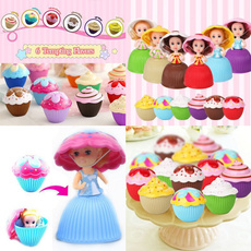 New Cute Cup Cake Doll Flavor Mini Deformable Pastry Princess Deformed Dolls Dress Surprise Sweet Girl Transform Cupcake Toy(1 Pc)