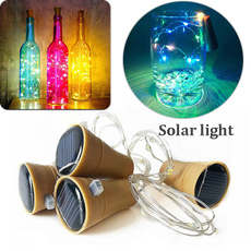 Solar Battery Power Cork Shaped LED Night Fairy String Light Wine Bottle Lamp Led Light