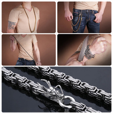 Men Fashion outdoor Necklace Tactical steel whip  Waist chain  Necklace