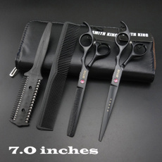 7.0 inches professional hair scissors set cutting scissors thinning scissors in 1 set