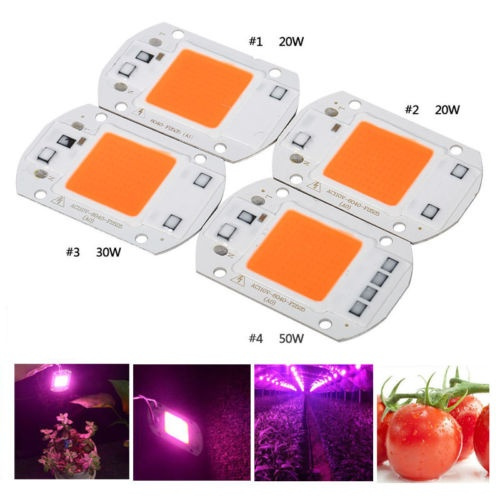 1 10 20 30 50W Full Spectrum LED COB Chip Grow Lights Plant Pflanzenlicht 
