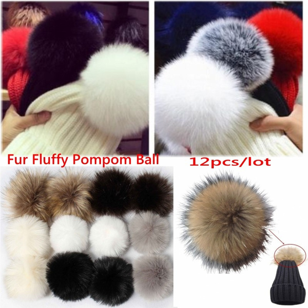 Wish Faux Rabbit Fur Ball Keychain