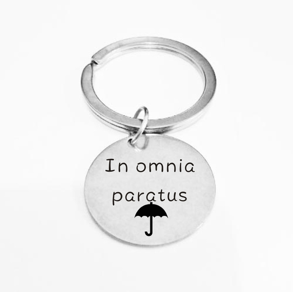 In Omnia Paratus Keychain Best Friend Gilmore Girls Keychain Umbrella Keychain Life And Death Brigade Gilmore Girls Fandom Wish