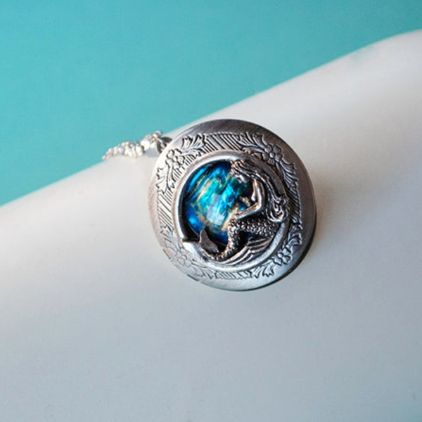 Mermaid necklace deals locket