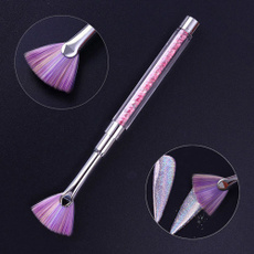 1Pc  Glitter Powder Dust Rhinestone Handle Manicure Drawing Pen Brush Nail Art Tools