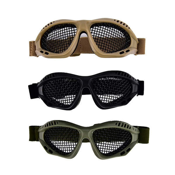Outdoor Paintball Goggle Hunting Airsoft Metal Mesh Glasses Eye Protection` 