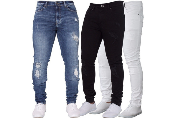 Big Boys Vintage Ripped Skinny Destroyed Stretch Slim Distressed Jeans Pants