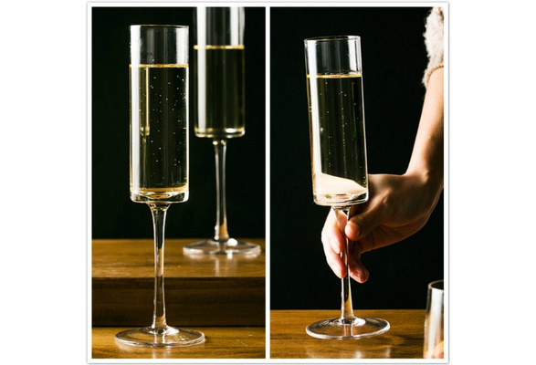 Edge Square Champagne Glass Flute + Reviews