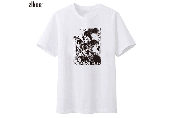 radiohead scribble image ivory white t 