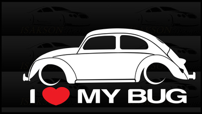 Heart, Love, Stickers, VW