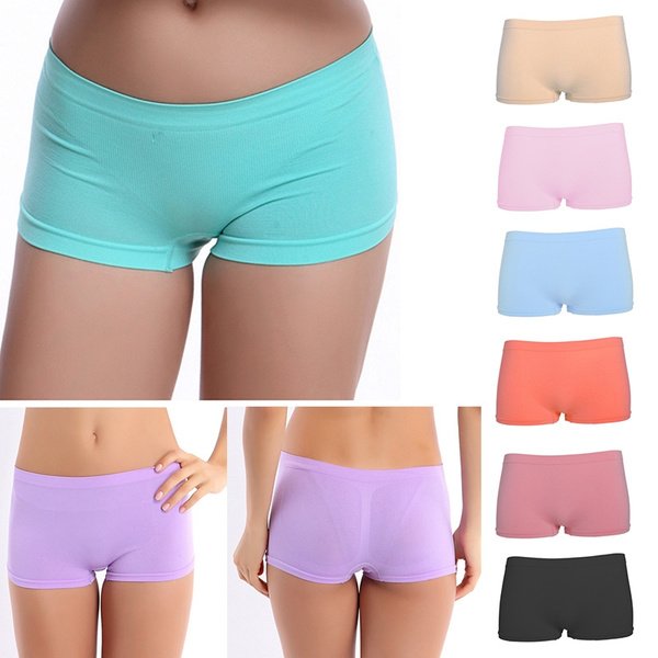 New Sexy Women Ladies Casual Comfortable Seamless Boxer Shorts