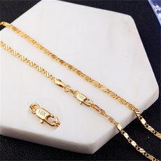 goldplated, Chain Necklace, Fashion, Jewelry
