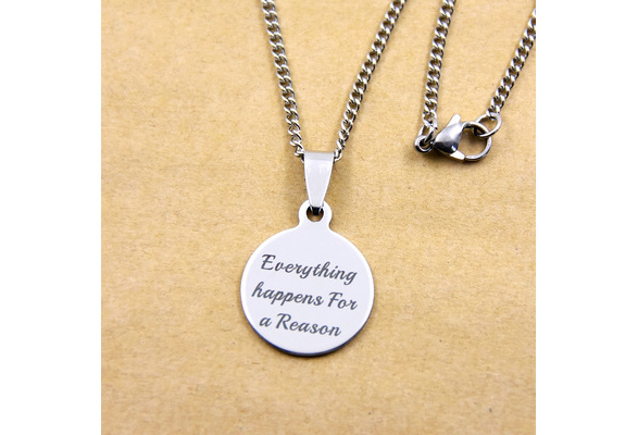 Everything happens for 2025 a reason necklace