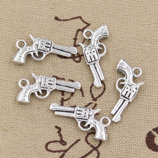 Charm Bracelet, Antique, pistol, diybracelet