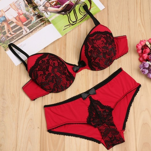 Intimante 70 80 BC Cup Sexy Push Up Bra Briefs Sets Embroidery Lace Plus size women bra set ropa interior mujer underwear sets