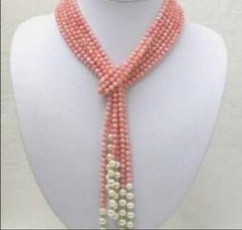 pink, pearls, Jewelry, Necklace