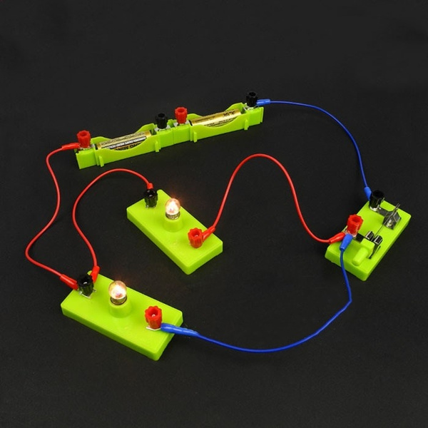 DIY School Electric Circuit Kit Science Toys Kits Montessori Learning Experimen 